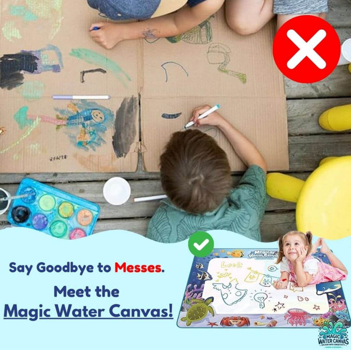 Magic Water Canvas™ - Mess Free Doodling Mat